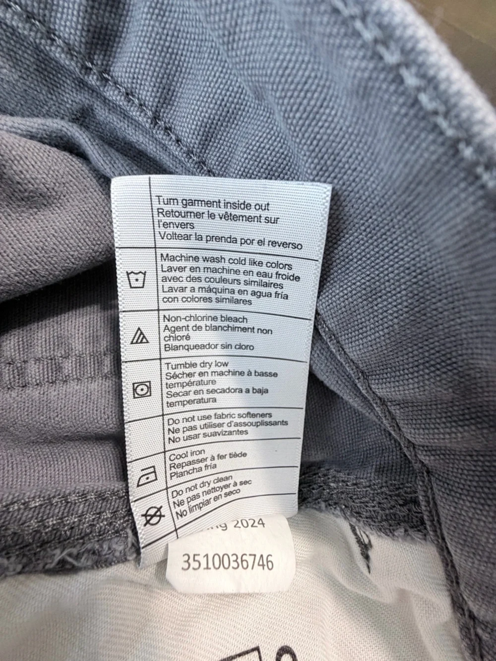 CARHART Rugged Flex Relaxed Fit Work Shorts Gray Men’s Size 38 Utility - Picture 7 of 7